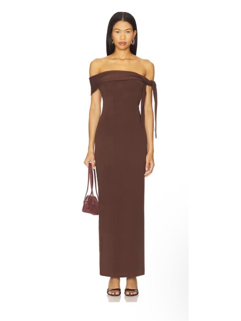 SNDYS Jaymes Maxi Dress S in Chocolate $118 As/is
